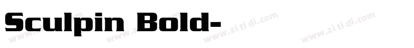 Sculpin Bold字体转换